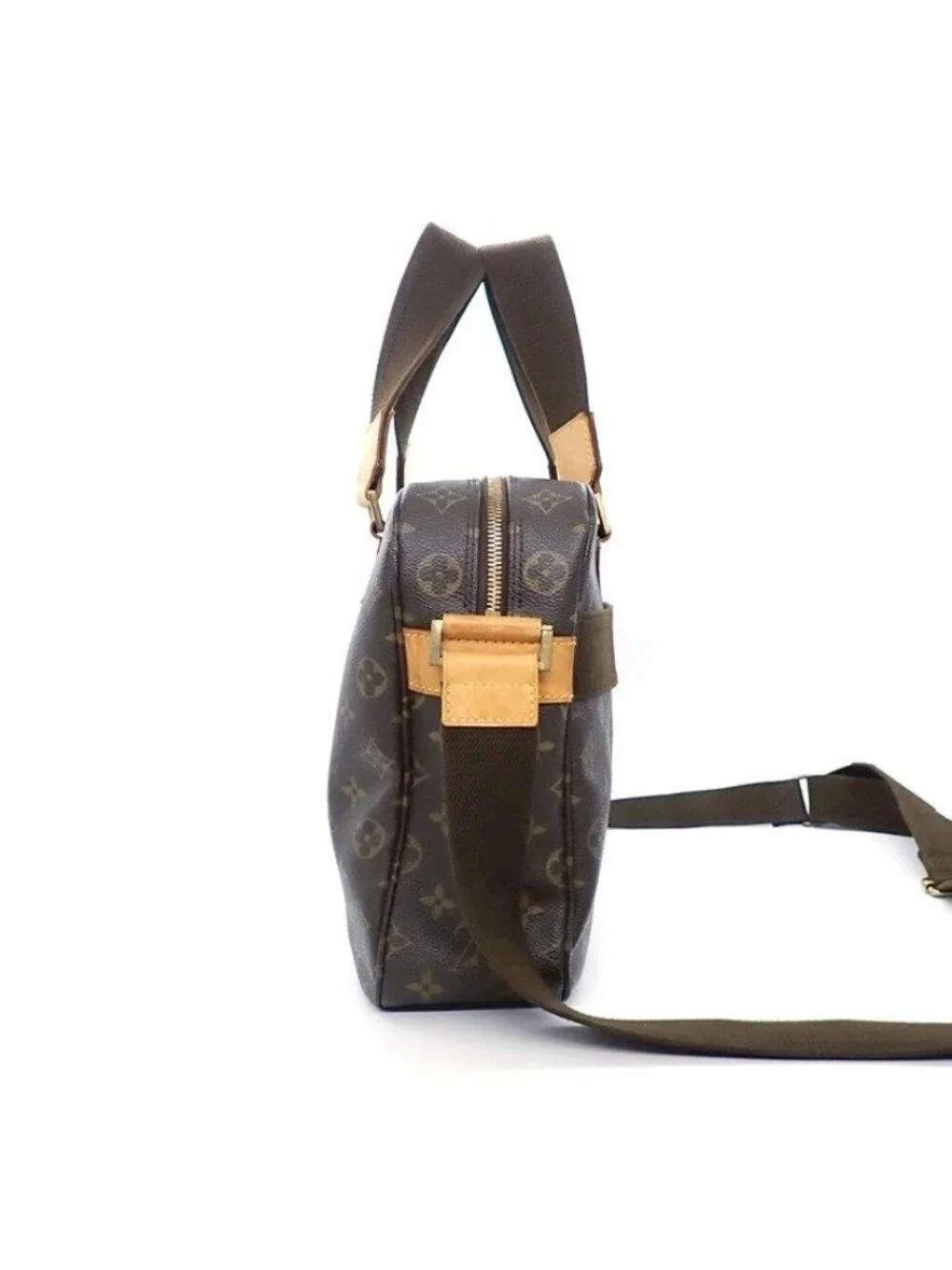 Louis Vuitton Shoulder Bag Sac Bosford Monogram Canvas Leather Gold